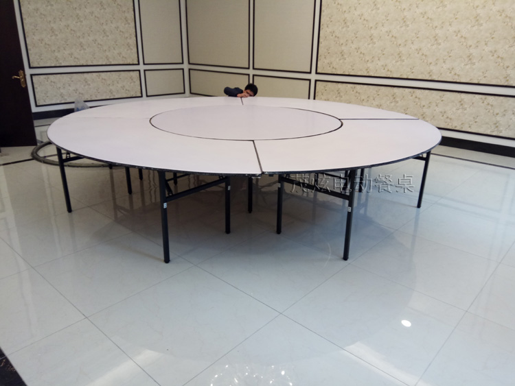 大型电动转盘餐桌设计及安装