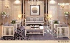 现代新中式风格包房沙发套装-海纳北川B